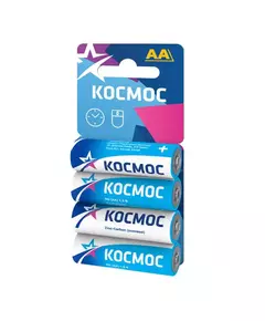 Элемент питания солевой R6 4хBL (блист.4шт) Космос KOCR64BL