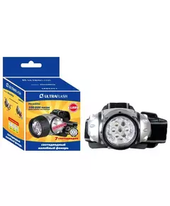 Фонарь налобный LED 5351 (7LED 3 режима; 3хR03 метал.) Ultraflash 10260