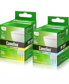 Лампа светодиодная LED7 JCDR/830/GU5.3 7Вт 3000К тепл. бел. GU5.3 460лм 220-240В Camelion 11656