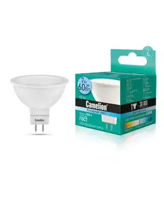 Лампа светодиодная LED7 JCDR/845/GU5.3 7Вт 4500К бел. GU5.3 485лм 220-240В Camelion 11657