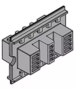 Держатель шины медной L=75мм (уп.24шт) ABB 1STQ007427A0000