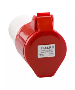 Розетка кабельная 225 32А 380AC 3P+PE+N 6ч IP44 КЭАЗ 222753