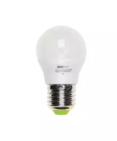 Лампа светодиодная PLED-ECO-G45 5Вт шар 4000К бел. E27 400лм 220-240В JazzWay 1036988A