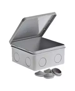 Коробка ОП Тусо распаячная 100х100х50мм откид. крышка IP54 Ruvinil 67044
