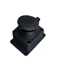 Розетка настенная 16А IP44 250В (еврослот) с заглушкой с заземл. каучук UNIVersal 602229