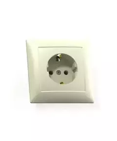 Розетка 1-м СП Селена РС16-370 16А IP20 с заземл. сл. кость Кунцево 8146