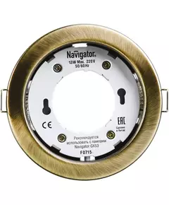 Светильник светодиодный 71 283 NGX-R1-007-GX53 IP20 точечный черненая бронз. Navigator 71283