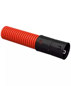 Труба гофрированная двустенная ПНД d75мм с муфтой красн. (уп.50м) IEK CTG12-075-K04-050-R