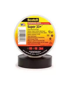 Изолента ПВХ 19мм (рул.20м) Scotch Super 33+ черн. 3М 7000042541