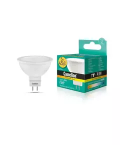 Лампа светодиодная LED5-S108/830/GU5.3 5Вт 3000К тепл. бел. GU5.3 370лм 220-240В Camelion 12041