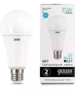 Лампа светодиодная Elementary A67 35Вт E27 4100К Gauss 70225