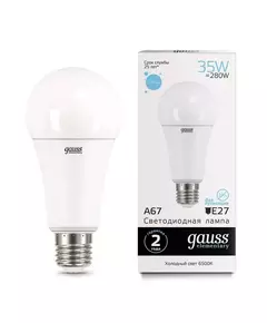 Лампа светодиодная Elementary A67 35Вт E27 6500К Gauss 70235