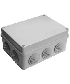 Коробка распределительная ОП 150х110х70мм IP54 10 выходов 10 гермовводов. крышка на винтах сер. Epplast 210314