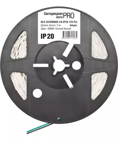 Лента светодиодная 71 703 NLS-3528WW60-4.8-IP20-12V-Pro R5 4.8Вт/м (уп.5м) тепл. бел. Navigator 71703