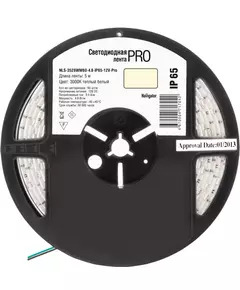 Лента светодиодная 71 704 NLS-3528WW60-4.8-IP65-12V-Pro R5 4.8Вт/м (уп.5м) Navigator 71704