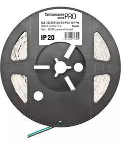 Лента светодиодная 71 705 NLS-3528CW120-9.6-IP20-12V-Pro R5 9.6Вт/м (уп.5м) Navigator 71705