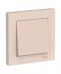 Выключатель 1-кл. СП AtlasDesign 10А IP20 (сх. 1) 10AX в сборе беж. SchE ATN000212