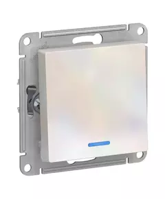 Механизм выключателя 1-кл. СП AtlasDesign 10А IP20 (сх. 1а) 10AX с подсветкой жемчуж. SchE ATN000413