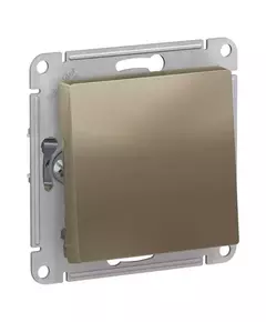 Механизм переключателя 1-кл. СП AtlasDesign 10А IP20 (сх. 6) 10AX шампань SchE ATN000561