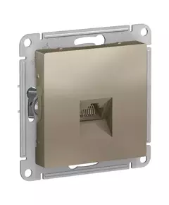 Механизм розетки компьютерной AtlasDesign RJ45 шампань SchE ATN000583