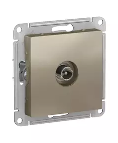 Механизм розетки TV оконечной AtlasDesign 1DB шампань SchE ATN000591