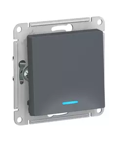 Механизм выключателя 1-кл. СП AtlasDesign 10А IP20 (сх. 1а) 10AX с подсветкой грифель SchE ATN000713