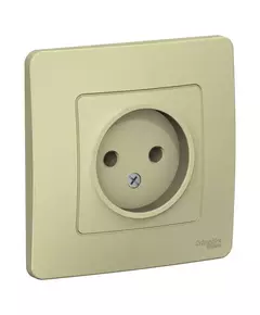 Розетка 1-м СП Blanca 16А IP20 250В без заземл. без защ. шторок беж. SchE BLNRS000017