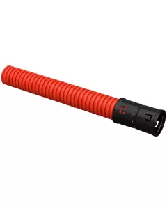 Труба гофрированная двустенная ПНД d40мм с муфтой красн. (уп.50м) IEK CTG12-040-K04-050-R