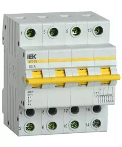 Выключатель-разъединитель трехпозиционный 4п ВРТ-63 63А IEK MPR10-4-063