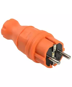 Вилка прямая ОМЕГА ВБп3-1-0м IP44 каучук оранж. IEK PKR01-016-2-K09