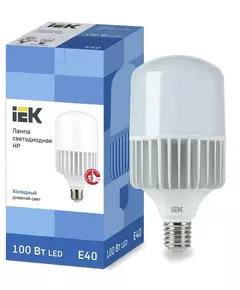 Лампа светодиодная HP 100Вт 230В 6500К E40 IEK LLE-HP-100-230-65-E40