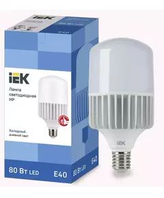Лампа светодиодная HP 80Вт 230В 6500К E40 IEK LLE-HP-80-230-65-E40