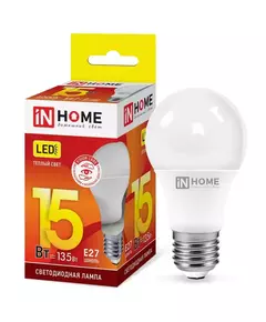 Лампа светодиодная LED-A60-VC 15Вт 230В E27 3000К 1350лм IN HOME 4690612020266