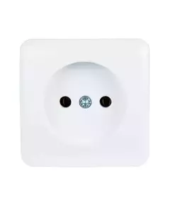 Розетка 1-м ОП Viola 16А IP20 без заземл. бел. LEZARD 751-0200-121