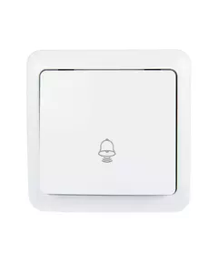 Кнопка звонка 1-кл. 1п ОП Viola 10А IP20 бел. LEZARD 751-0200-103