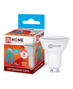 Лампа светодиодная LED-JCDRC-VC 8Вт 230В GU10 4000К 720лм IN HOME 4690612023441