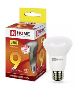 Лампа светодиодная LED-R63-VC 9Вт 230В E27 3000К 810лм IN HOME 4690612024301