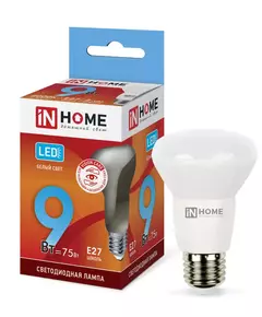 Лампа светодиодная LED-R63-VC 9Вт 230В E27 4000К 810лм IN HOME 4690612024325