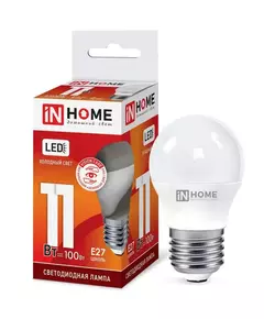 Лампа светодиодная LED-ШАР-VC 11Вт 230В E27 6500К 990лм IN HOME 4690612024943
