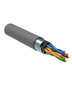 Кабель связи витая пара F/UTP кат. 5E 4 пары PVC 1м сер. GENERICA ITK BC1-C5E04-311-305-G