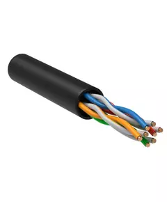 Кабель связи витая пара U/UTP кат. 5E 4 пары LDPE 1м черн. GENERICA ITK BC3-C5E04-139-305-G