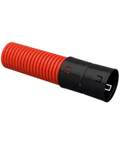 Труба гофрированная двустенная ПНД d90мм с муфтой красн. (уп.50м) IEK CTG12-090-K04-050-R