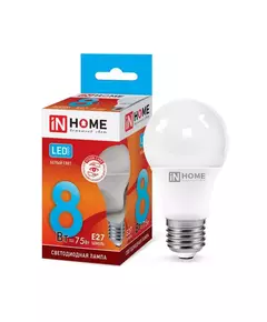 Лампа светодиодная LED-A60-VC 8Вт 230В E27 4000К 720Лм IN HOME 4690612024028