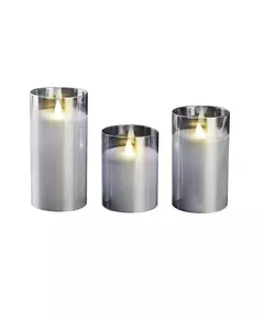 Свеча декоративная CL7-SET3-sr (компл. 3-х свечей серебр.) ФАZА 5018792