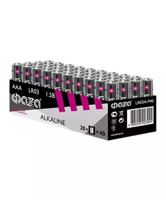 Элемент питания щелочной LR03 Alkaline Pack-40 (уп.40шт) ФАZА 5023024