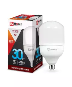 Лампа светодиодная LED-HP-PRO 30Вт 230В 4000К E27 2700лм IN HOME 4690612031071