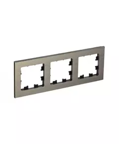 Рамка 3-м AtlasDesign Nature металл латунь SchE ATN312203