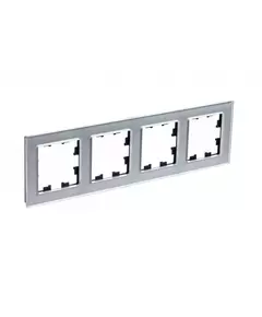Рамка 4-м AtlasDesign Nature стекло алюм. SchE ATN320304
