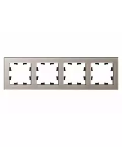 Рамка 4-м AtlasDesign Nature стекло шампань SchE ATN320504