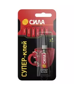 Супер-клей сверхпрочный 3г BL-1 SBL1-3 блист. СИЛА C0039198